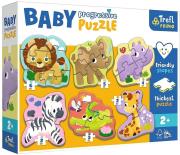Puzzle Baby Progressive - Safari TREFL. Wydawca: Trefl. Dadada.pl Opakowanie Puzzle Baby Progressive - Safari TREFL