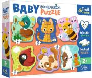 Puzzle Baby Progressive - Zwierzęta TREFL. Wydawca: Trefl. Dadada.pl Opakowanie Puzzle Baby Progressive - Zwierzęta TREFL