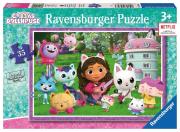 Opakowanie Puzzle dla dzieci 35 Koci Domek Gabi