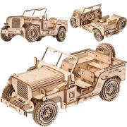 Opakowanie Puzzle Drewniane 3D - Pojazd Wojskowy Jeep