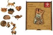 Opakowanie Puzzle drewniane A4 - Koty