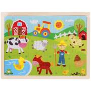 Opakowanie Puzzle drewniane Farma 60el