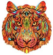 Opakowanie Puzzle drewniane kolorowe Tygrys