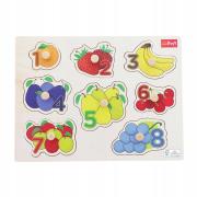 Puzzle drewniane medium Fruits 61634. Wydawca: Trefl PAP. Dadada.pl Opakowanie Puzzle drewniane medium Fruits 61634