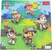 Puzzle drewniane mini Paw Patrol jungle 61769. Wydawca: Trefl PAP. Dadada.pl Opakowanie Puzzle drewniane mini Paw Patrol jungle 61769