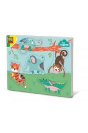Opakowanie Puzzle drewniane ze zwierzętami do dotykania