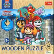 Opakowanie Puzzle konturowe 50 Przygody z Psim Patrolem TREFL