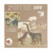 Opakowanie Puzzle magnetyczne Dinozaury