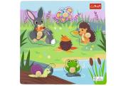 Puzzle mini drewniane Meadow 61625. Wydawca: Trefl PAP. Dadada.pl Opakowanie Puzzle mini drewniane Meadow 61625