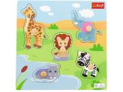 Opakowanie Puzzle mini drewniane Safari 61623