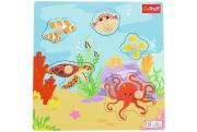 Puzzle mini drewniane Under water 61626. Wydawca: Trefl PAP. Dadada.pl Opakowanie Puzzle mini drewniane Under water 61626