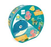 Puzzle podłogowe i pierwsze puzzle 2w1 Ocean. Wydawca: Scratch. Dadada.pl Opakowanie Puzzle podłogowe i pierwsze puzzle 2w1 Ocean