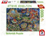 Opakowanie Puzzle PQ 1000 Steve Skeleton Miasto ze snu G3