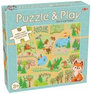 Opakowanie Puzzle z grą: Lis w lesie