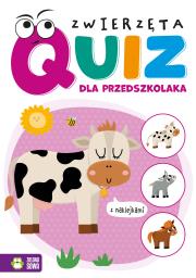 Quiz dla przedszkolaka. Zwierzęta. Autor: Opracowanie zbiorowe. Dadada.pl Okładka książki Quiz dla przedszkolaka. Zwierzęta