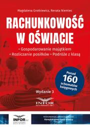 Rachunkowość w oświacie wyd.3. Autor: Grotkiewicz Magdalena, Niemiec Renata. Dadada.pl Okładka książki Rachunkowość w oświacie wyd.3