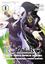 Re: Zero. Życie w innym świecie od zera. Księga Czwarta. Tom 8. Autor: Haruno Atori, Yu Aikawa. Dadada.pl Okładka książki Re: Zero. Życie w innym świecie od zera. Księga Czwarta. Tom 8