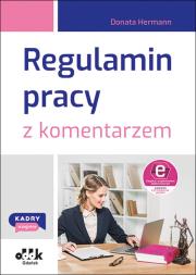 Okładka książki Regulamin pracy z komentarzem (z suplementem elektronicznym)