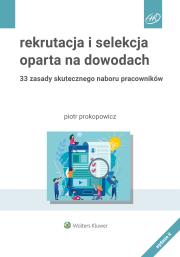 Rekrutacja i selekcja oparta na dowodach. Autor: Prokopowicz Piotr. Dadada.pl Okładka książki Rekrutacja i selekcja oparta na dowodach