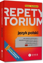 Repetytorium - liceum/technikum - j. polski - 2025. Autor:   Praca zbiorowa. Dadada.pl Okładka książki Repetytorium - liceum/technikum - j. polski - 2025