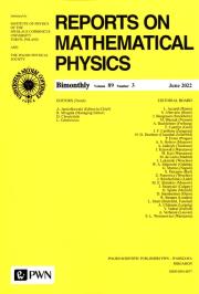 Opakowanie Reports on Mathematical Physics 89/3 2022 Kraj
