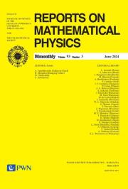 Opakowanie Reports on Mathematical Physics Volume 93  Nr 3