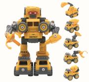 Opakowanie RoboTruck 5 w 1 Zestaw do budowania robotów z efektami świetlnymi i dźwiękowymi ROBD10
