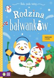 Rodzina bałwanków. Pada, pada śnieg. Autor: Dudkowska Rita. Dadada.pl Okładka książki Rodzina bałwanków. Pada, pada śnieg