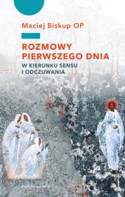 Rozmowy pierwszego dnia. W kierunku sensu.... Autor: Maciej Biskup OP. Dadada.pl Okładka książki Rozmowy pierwszego dnia. W kierunku sensu...
