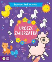 Rysowanie krok po kroku. Urocze zwierzątka. Autor: Opracowanie zbiorowe. Dadada.pl Okładka książki Rysowanie krok po kroku. Urocze zwierzątka