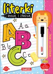 Okładka książki Rysuję i zmazuję. Literki z flamastrem