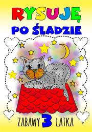 Rysuję po śladzie. Zabawy 3-latka. Autor: Wileńska Agnieszka. Dadada.pl Okładka książki Rysuję po śladzie. Zabawy 3-latka