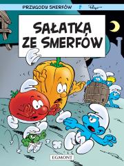 Sałatka ze Smerfów. Smerfy Komiks. Autor: Peyo. Dadada.pl Okładka książki Sałatka ze Smerfów. Smerfy Komiks