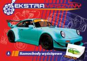 Samochody wyścigowe. Ekstramaszyny. Autor: Kochanowska-Sabljak Agnieszka, Regner Marek. Dadada.pl Okładka książki Samochody wyścigowe. Ekstramaszyny