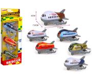 Opakowanie Samolot metalowy z napędem typu pull-back 3szt