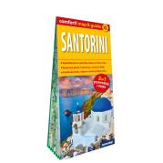 Santorini laminowany map&guide 2w1 przewodnik i mapa. Autor: Jabłoński Piotr. Dadada.pl Okładka książki Santorini laminowany map&guide 2w1 przewodnik i mapa