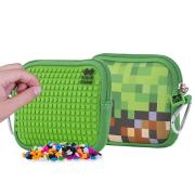 Opakowanie Saszetka na Suwa Zielona Kratka z zielonym panelem