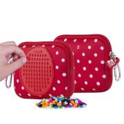 Saszetka na Suwak z czerwonym panelem. Wydawca: Pixie Crew. Dadada.pl Opakowanie Saszetka na Suwak z czerwonym panelem