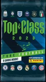 Saszetka z kartami Top Class 2023. Wydawca: Panini. Dadada.pl Opakowanie Saszetka z kartami Top Class 2023