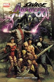 Savage Avengers T.1. Autor: Gerry Duggan, Mike Deodato Jr., Zircher Patch. Dadada.pl Okładka książki Savage Avengers T.1