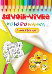 Savoir-vivre kolorowanka. Autor:   Praca zbiorowa. Dadada.pl Okładka książki Savoir-vivre kolorowanka