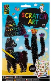 Opakowanie Scratch Art zwierzątka do rysowania 4 sztuki