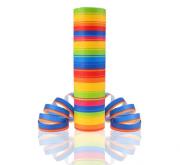 Opakowanie Serpentyna Tęczowe paski 4m