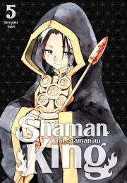 Shaman King. Tom 5. Autor: Hiroyuki Takei. Dadada.pl Okładka książki Shaman King. Tom 5