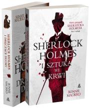 Sherlock Holmes i sztuka we krwi / Sherlock Holmes i dręczące duchy. Autor: Bonnie MacBird. Dadada.pl Okładka książki Sherlock Holmes i sztuka we krwi / Sherlock Holmes i dręczące duchy