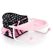 Opakowanie Siedzisko stołowe dla lalek różowo-czarne