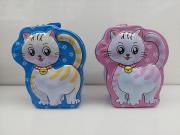 Opakowanie Skarbonka metalowa Kotek z kłódką MIX