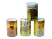 Opakowanie Skarbonka, metalowa puszka, zwierzęta MIX