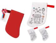 Opakowanie Skarpeta świąteczna do malowania z flamastr. 3szt