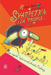 Skarpetka na tropie. Autor: Justyna Bednarek. Dadada.pl Okładka książki Skarpetka na tropie